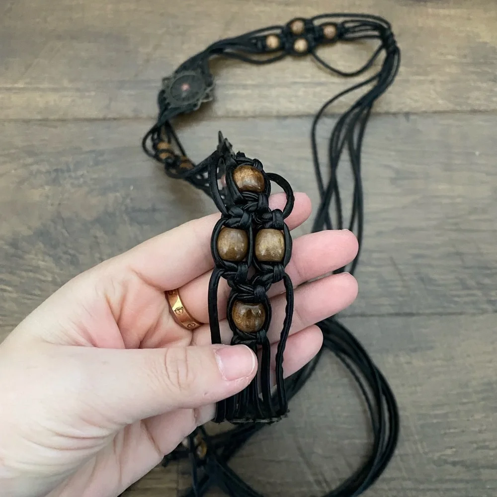 Vintage Boho Faux Leather Belt